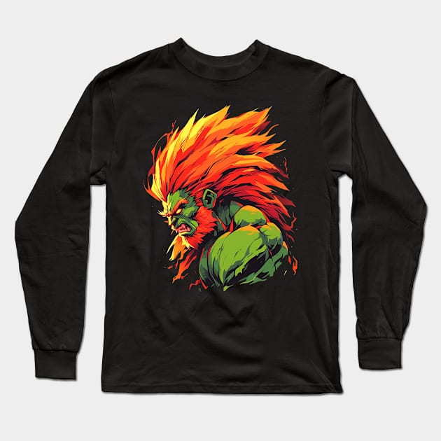 blanka Long Sleeve T-Shirt by piratesnow